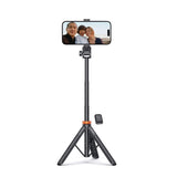 Tech-Protect L03S Kompakt Selfiestang m. Tripod & Bluetooth - Sort