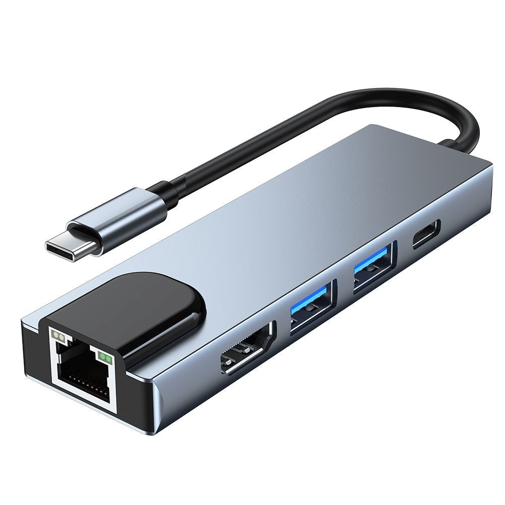Tech-Protect 5-i-1 USB-C Multiport Hub - HDMI / USB-C / Ethernet / 2 x ...