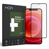 iPhone 12 / 12 Pro Hofi Full Pro+ Hærdet Glas Skærmbeskyttelse - Case Friendly - Sort