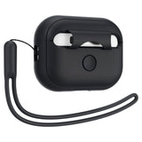 Apple Airpods Pro (2. gen.) Spigen Silicone Fit Cover m. Strop - Sort