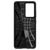 Samsung Galaxy S21 Ultra Spigen Rugged Armor Cover - Sort