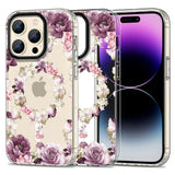 iPhone 15 Pro Max Tech-Protect MagMood Bagside Cover - MagSafe Kompatibel - Rose Floral