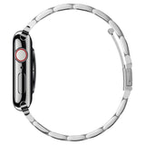 Apple Watch (38/40/SE/41/42mm) Spigen Modern Fit Band - Rustfri Stål Rem inkl. Stifter - Sølv