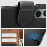 Samsung Galaxy S24+ (Plus) Tech-Protect Flip Wallet m. Pung & Ståfunktion - Sort