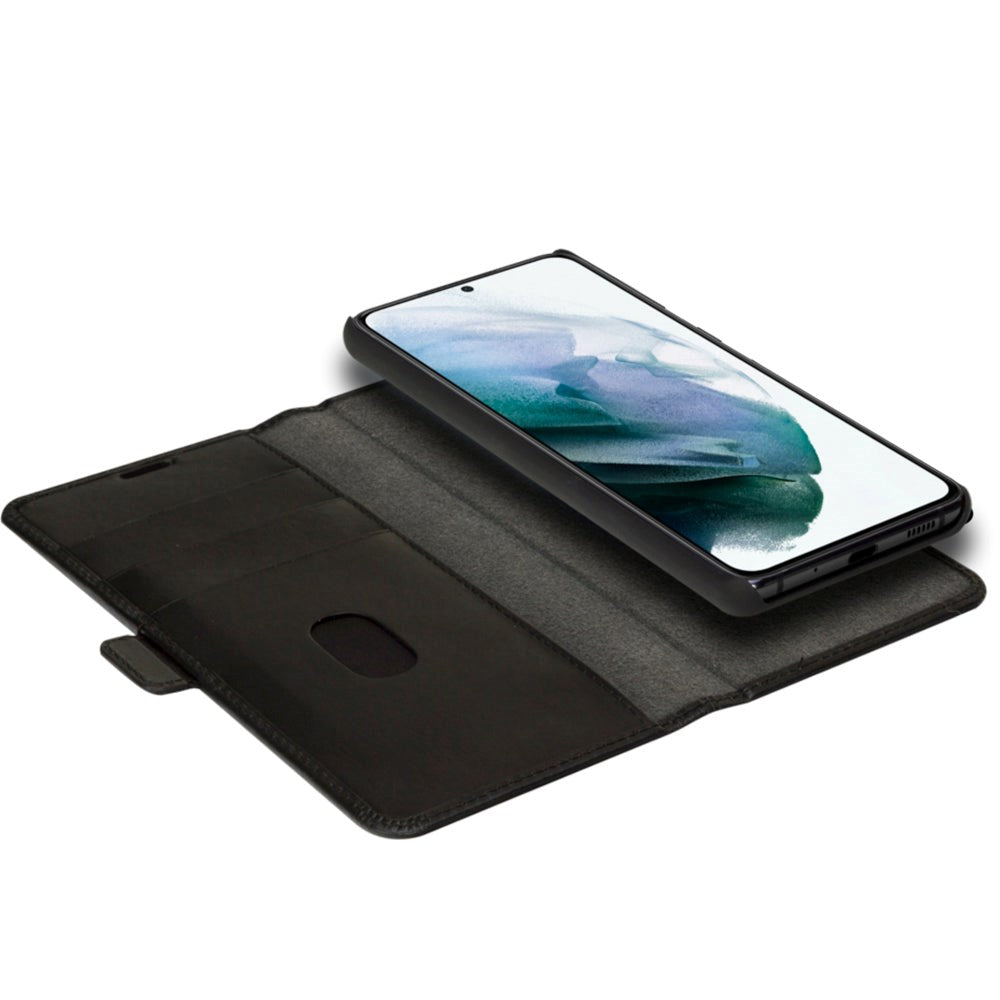 Samsung Galaxy S21+ (Plus) dbramante1928 Lynge Ægte Læder Magnet Cover - Black