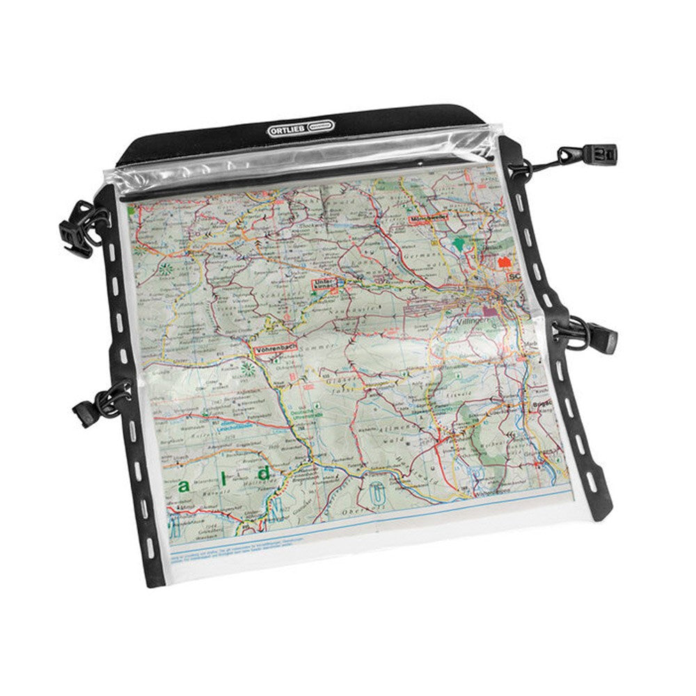 ORTLIEB Map-Case til Ultimate Cykeltaske (28x27cm) - Sort / Gennemsigtig