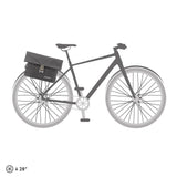 ORTLIEB Twin-City 9L Kombi-Cykeltaske (30 x 39 x 12cm) - Grå