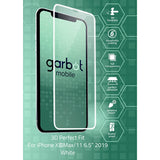 iPhone 11 Pro Max / Xs Max Garbot 3D Perfect Fit Hærdet Glas - Case Friendly - Gennemsigtig / Hvid Kant