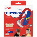 JVC Tinyphones HA-KD7 Børne Headset m. Klistermærker - Max. 85dB - Rød / Blå