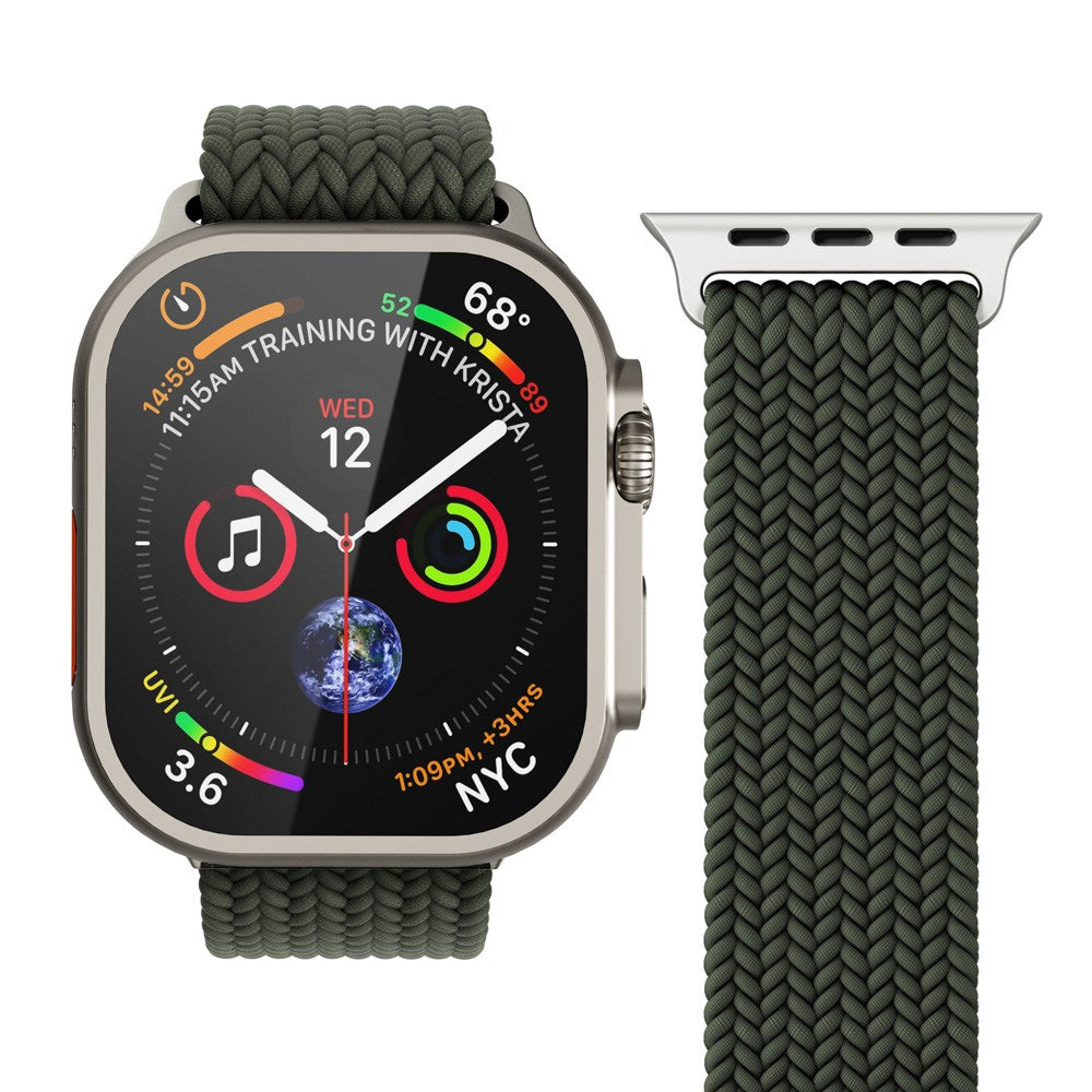 Vonmählen Apple Watch (38/40/SE/41/42mm) Woven Loop Nylon Urrem - Olive