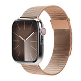 Vonmählen Apple Watch (42/44/SE/45/46/49mm) Milanese Loop 2 Rustfrit Stål Rem - Rose Gold