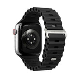 Vonmählen Apple Watch (38/40/SE/41/42mm) Wave Band 2 Genanvendt Silikone Rem - Sort