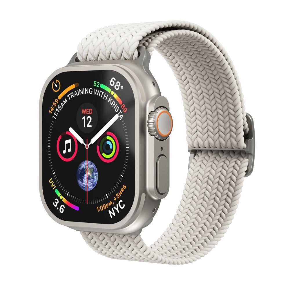 Vonmählen Apple Watch (38/40/SE/41/42mm) Woven Loop Nylon Urrem - Cream