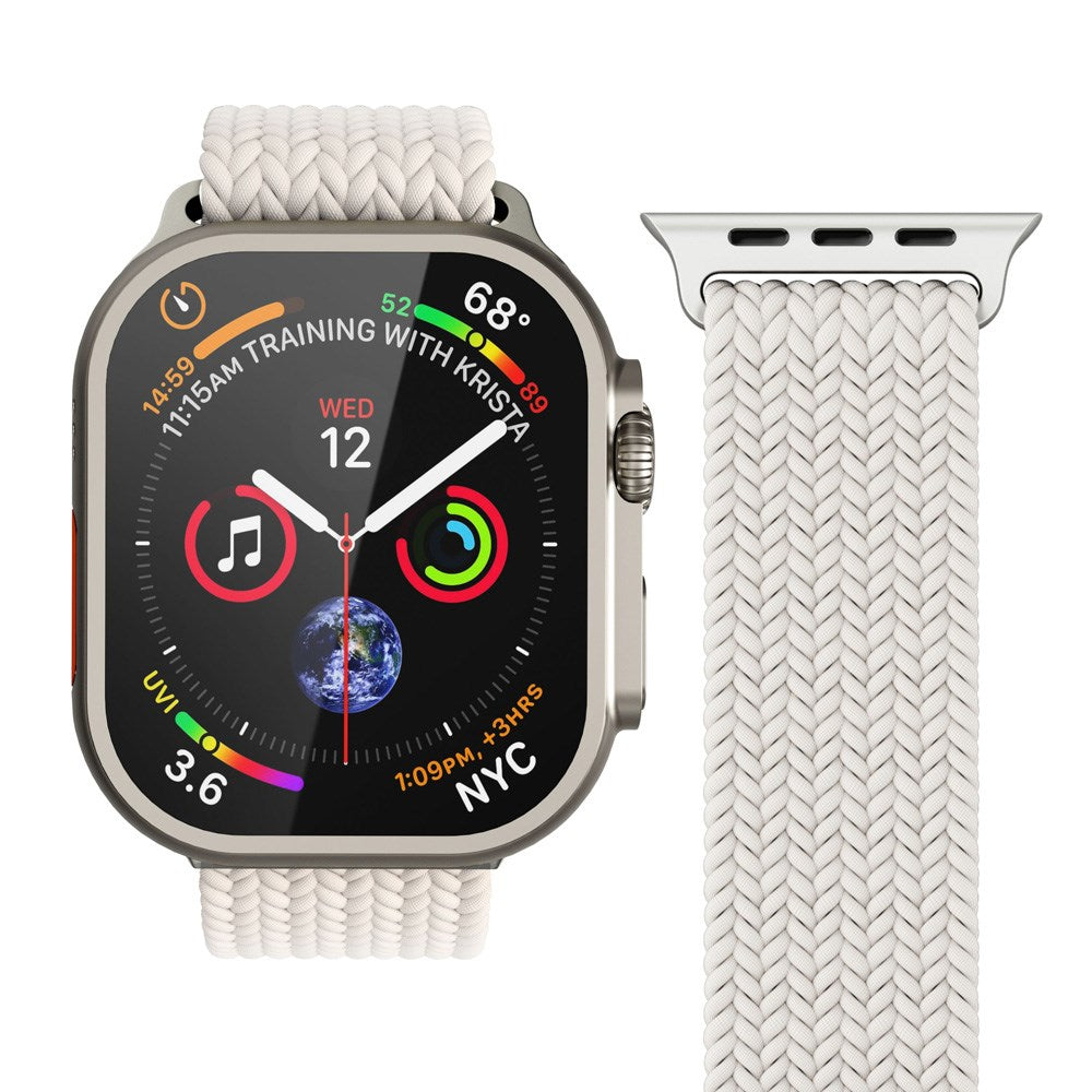 Vonmählen Apple Watch (38/40/SE/41/42mm) Woven Loop Nylon Urrem - Cream