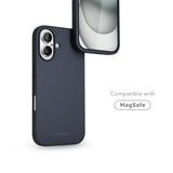 Vonmählen iPhone 16 Eco Silikone Bagside Cover - MagSafe Kompatibel - Navy