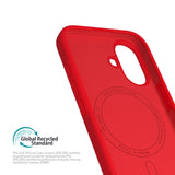 Vonmählen iPhone 16 Eco Silikone Bagside Cover - MagSafe Kompatibel - Firecracker