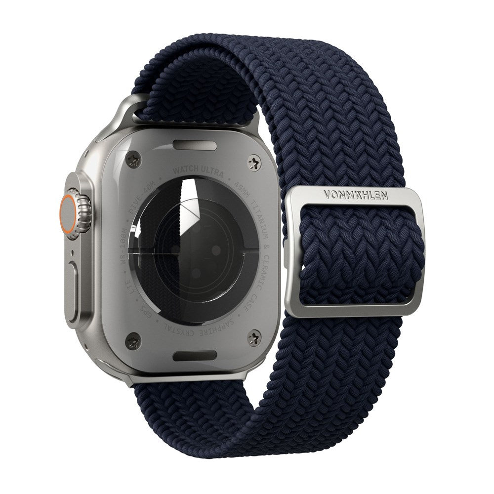 Vonmählen Apple Watch (42/44/45/SE/46/49mm) Woven Loop Nylon Urrem - Navy