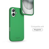 Vonmählen iPhone 16 Eco Silikone Bagside Cover - MagSafe Kompatibel - Green Haven