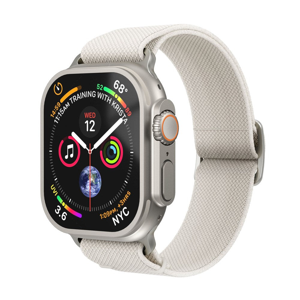 Vonmählen Apple Watch (42/44/SE/45/46/49mm) Classic Nylon Loop Urrem - Cream