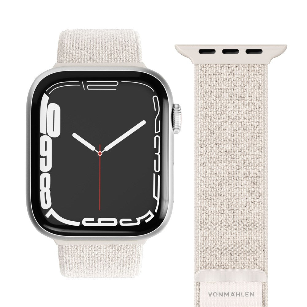 Apple Watch (38/40/SE/41/42mm) Vonmählen Fitness Loop 2 Nylon Urrem - Grå