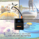 4smarts PitStop+ 8800mAh Powerbank - inkl. Kompressor & Lygte - Sort