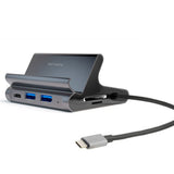 4smarts 7-i-1 USB-C Hub Universal Stander - Mobil & Tablet - Grå