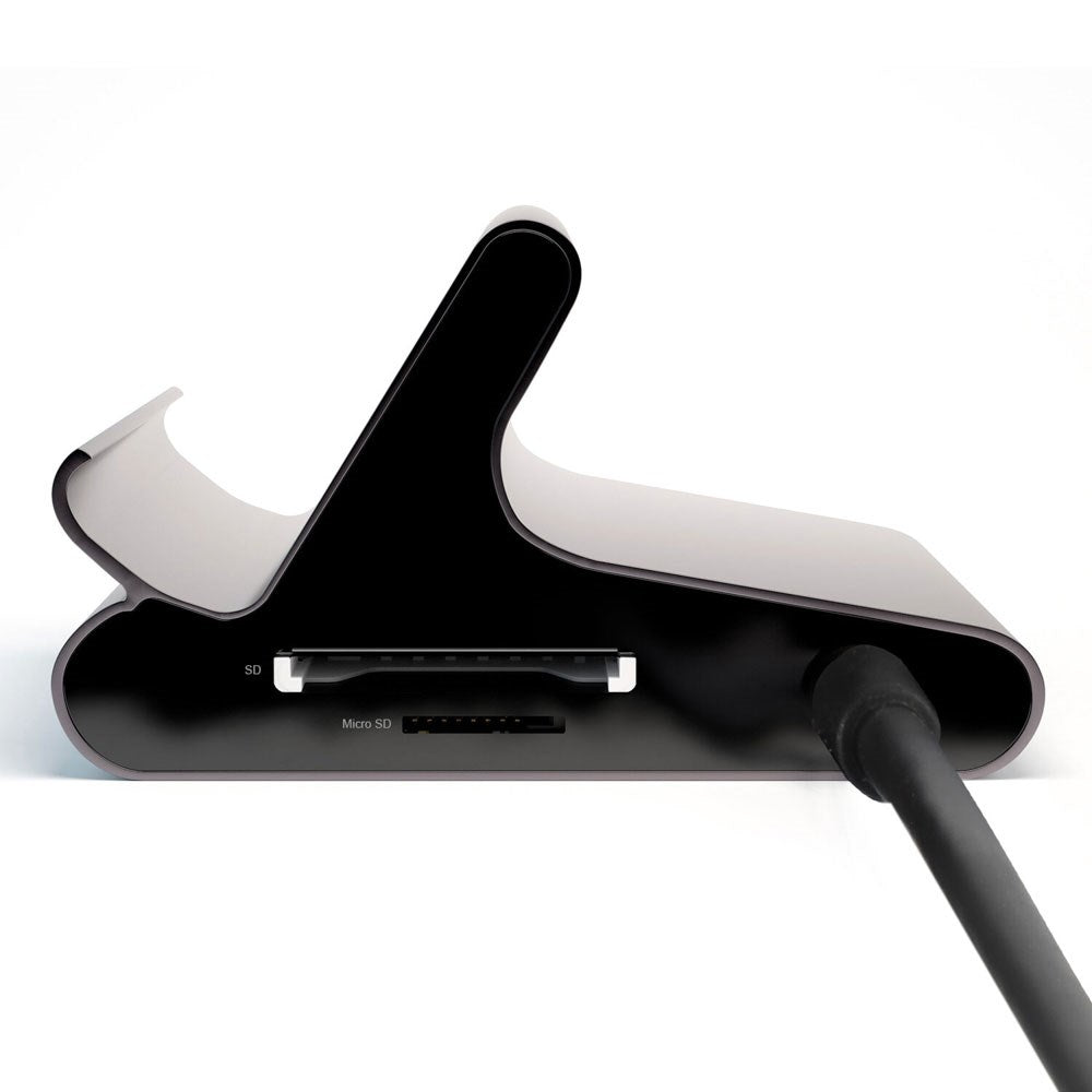 4smarts 7-i-1 USB-C Hub Universal Stander - Mobil & Tablet - Grå