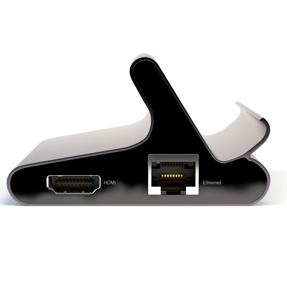 4smarts 7-i-1 USB-C Hub Universal Stander - Mobil & Tablet - Grå