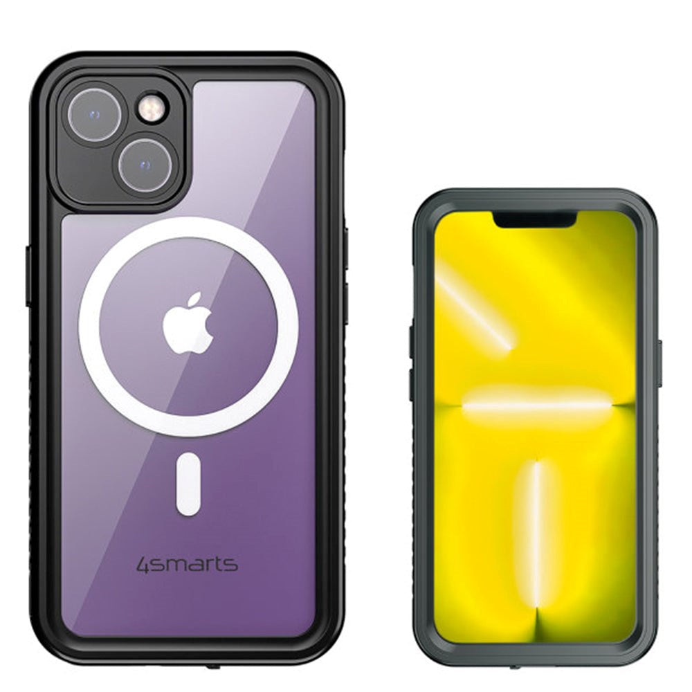 4smarts Active Pro Ultimag STARK - iPhone 14 Plus Vandtæt Mobilcover - Sort