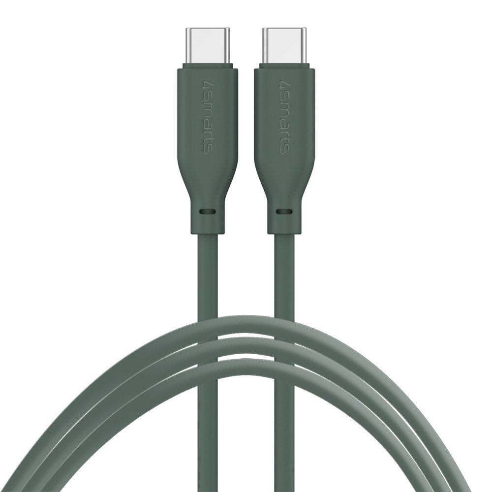 4smarts High Flex USB-C til USB-C Kabel 60W - 1.5 Meter - Grøn