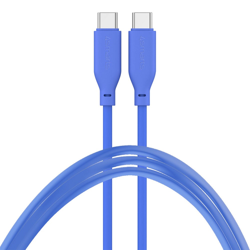 4smarts High Flex USB-C til USB-C Kabel 60W - 1.5 Meter - Blå