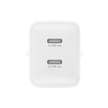 4smarts PDPlug 45W Vægoplader - 2 x USB-C - Hvid