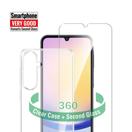 Samsung Galaxy A25 (5G) 4smarts Second Glass X-Pro 360° Protection Set (Cover + Hærdet Glas)