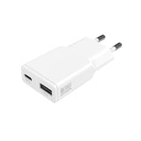 4Smarts PD Slim Vægoplader GaN 20W m. 1 x USB-C & 1 x USB-A - Hvid