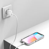 iPhone 16 4smarts Premium Starter Set - MagSafe Bagside Cover, Beskyttelse til Skærm og Kameralinse & 30W Vægoplader - Gennemsigtig / Hvid