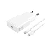 Vægoplader USB-C til Lightning Kabel - 4smarts - 20W / 1.5m - Hvid