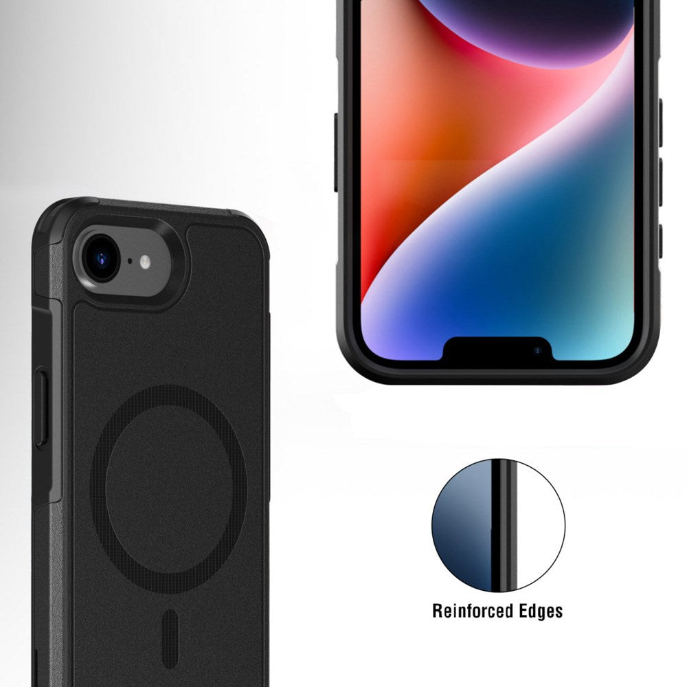 4smarts - iPhone 17e / 16e Defend Hybrid Cover - MagSafe Kompatibel - Sort