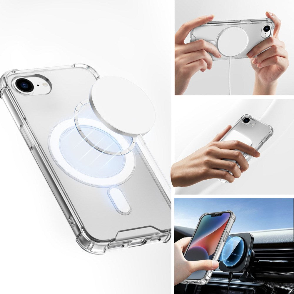 4smarts - iPhone 16e Ibiza Hybrid Cover - MagSafe Kompatibel - Gennemsigtig