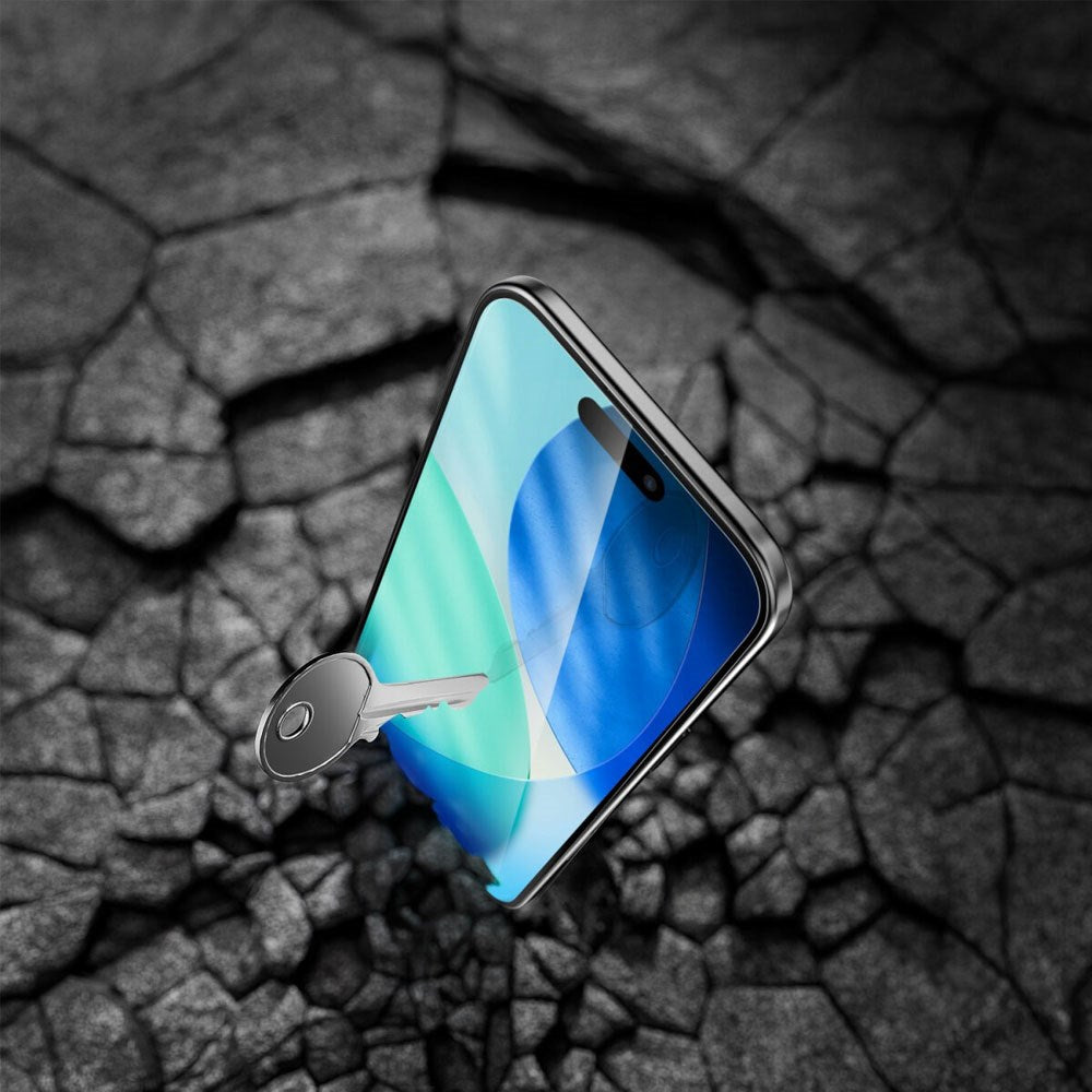 4Smarts iPhone Air Second Glass Hærdet Glas m. Monteringsramme - Case Friendly - Gennemsigtig