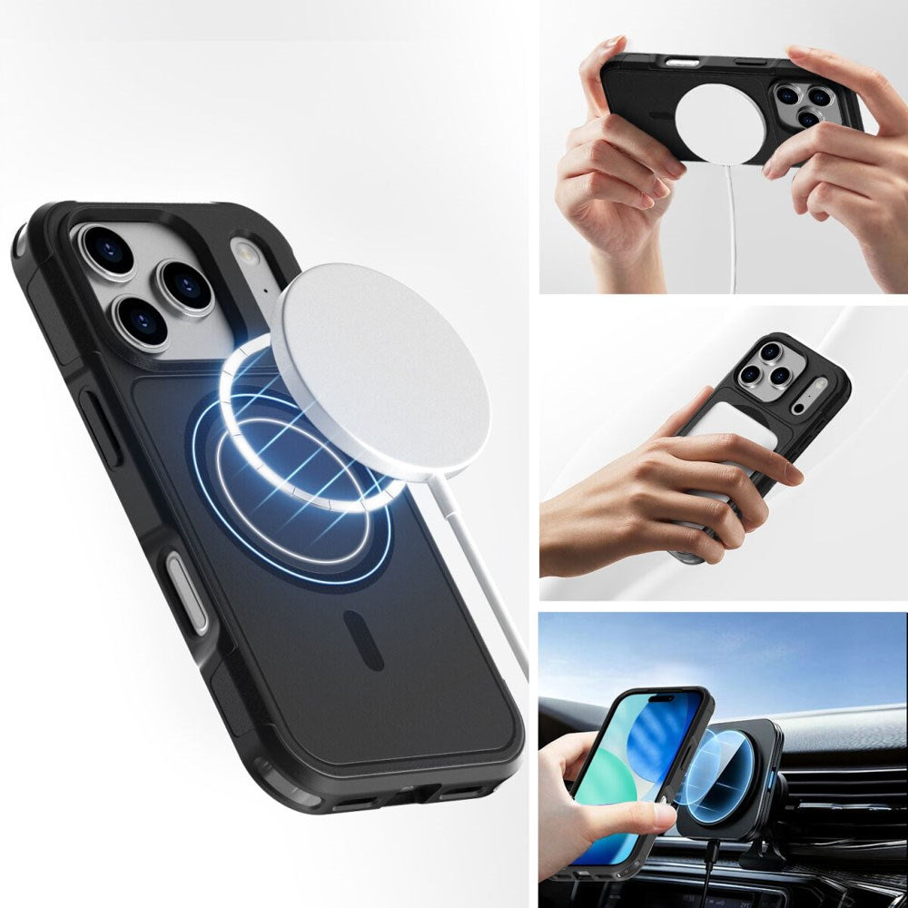 4Smarts iPhone 17 Pro Max Defend Mobil Cover - MagSafe Kompatibel - Sort