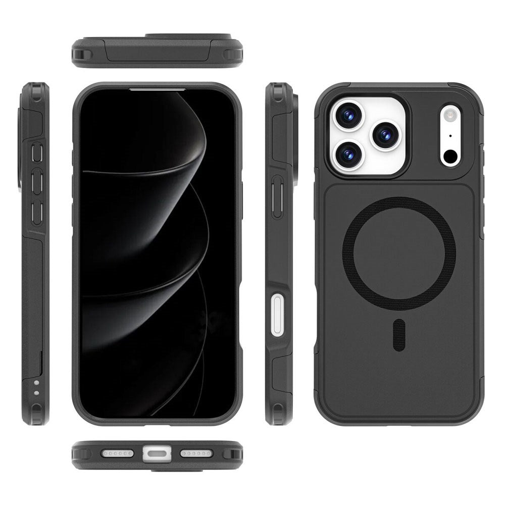 4Smarts iPhone 17 Pro Max Defend Mobil Cover - MagSafe Kompatibel - Sort