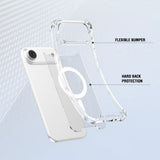 4Smarts iPhone Air IBIZA Hybrid Case - MagSafe Kompatibel - Gennemsigtig