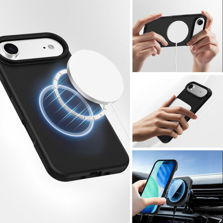 4Smarts iPhone Air Silikone Mobil Cover - MagSafe Kompatibel - Sort