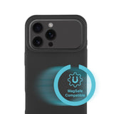 4Smarts iPhone 17 Pro Silikone Mobil Cover - MagSafe Kompatibel - Sort