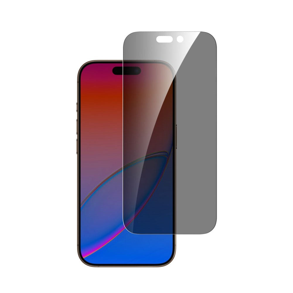 4Smarts iPhone 17 Second Glass Beskyttelsesglas m. Monteringsramme - Privacy Funktion - Gennemsigtig