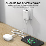 4smarts FlatPlug 20W Vægoplader - 1 x USB-C - 1 x USB-A - Hvid