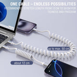 4smarts USB-C til USB-C Kabel - 240W - 50cm - Hvid
