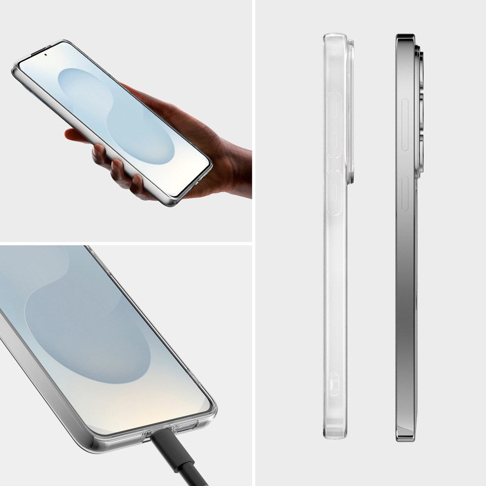 4smarts Samsung Galaxy S26+ (Plus) 2-i-1 Beskyttelsessæt - Cover & Skærmbeskyttelsesglas - Gennemsigtig