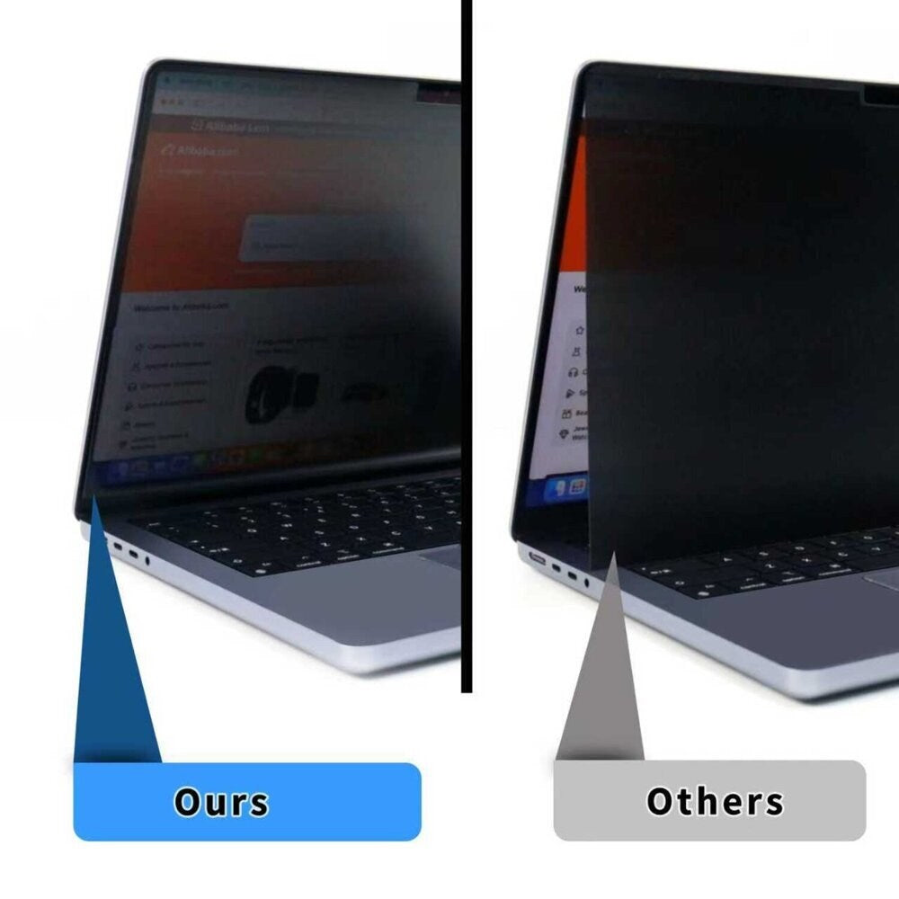 MacBook Neo 13 A18 Pro (2026) 4smarts Magnetisk Skærmbeskyttelse m. Privacy - Gennemsigtig