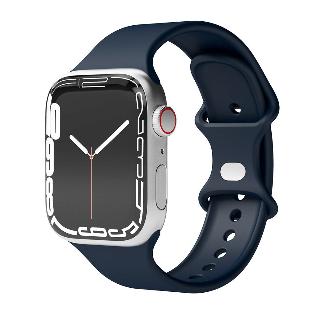 Vonmählen Apple Watch (38/40/SE/41/42mm) Classic Band Silikone Rem - Mørkeblå